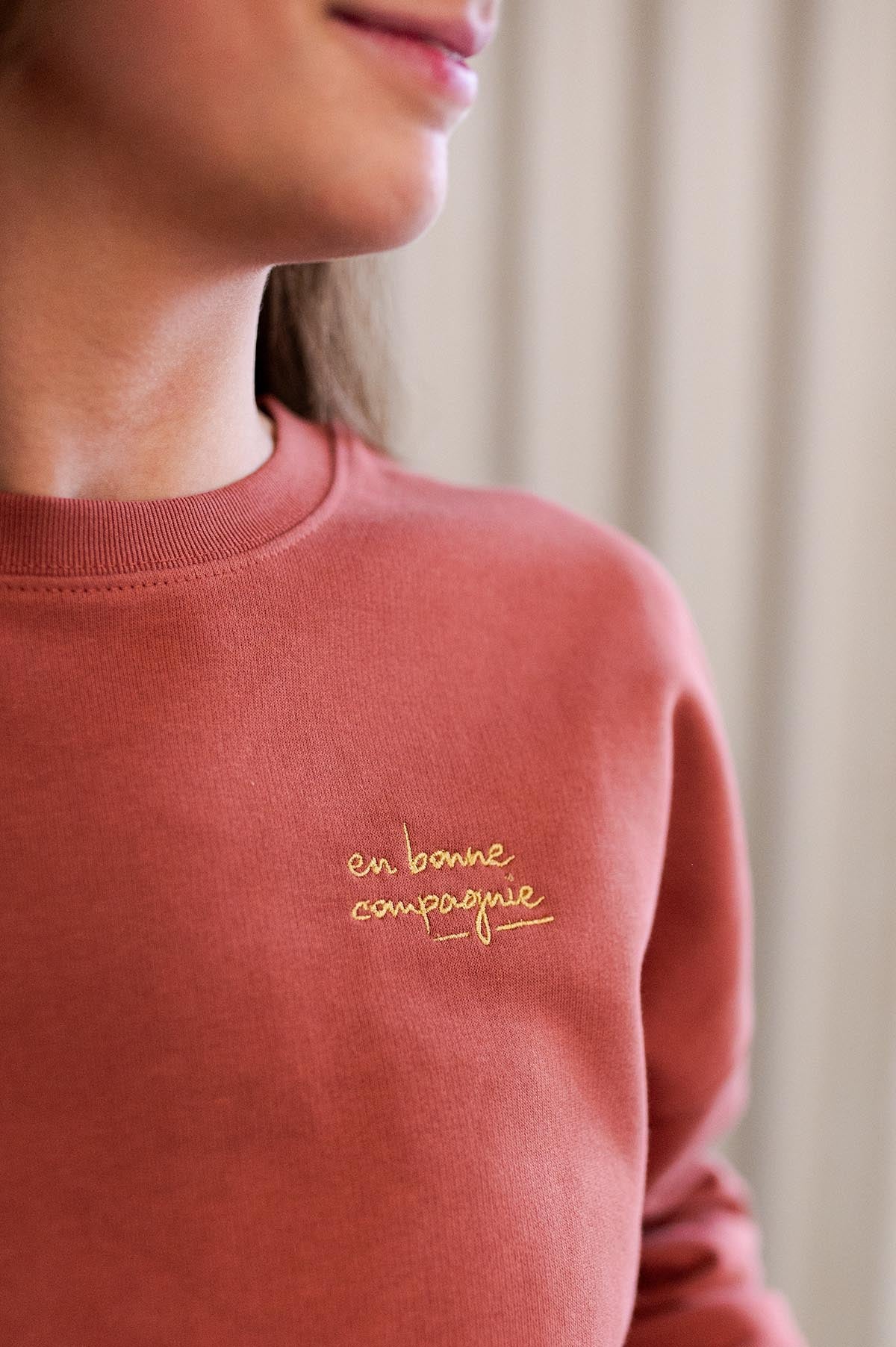 En bonne compagnie sweater - Herfstbruin