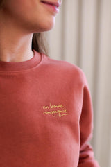 En bonne compagnie sweater - Herfstbruin