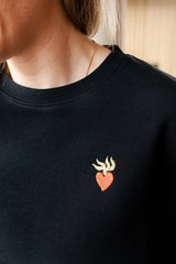 Flaming Heart sweater - Mangos on Monday1