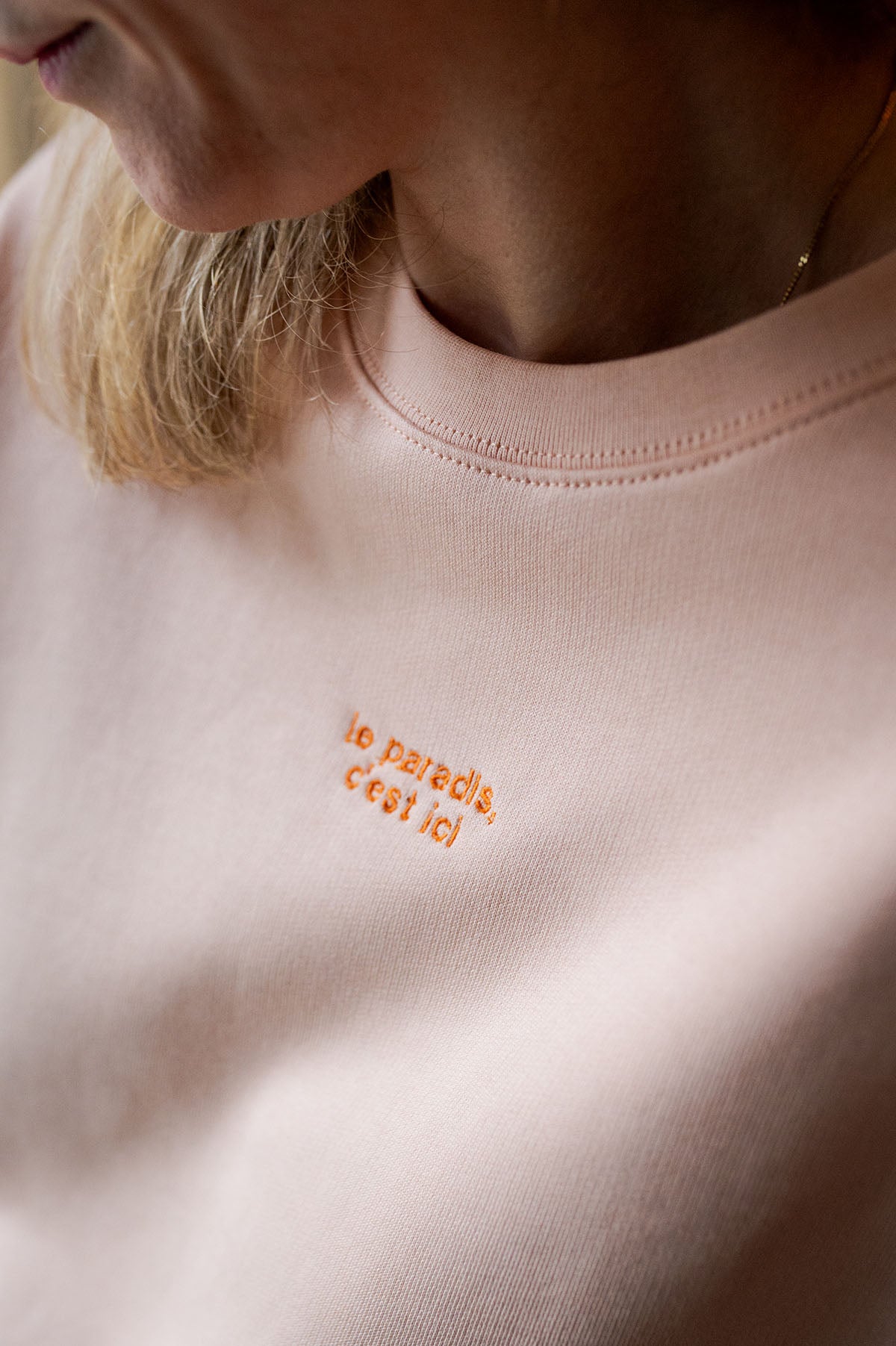 Le paradis, c'est ici -  Sweater - Peach