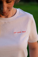 Let Love Rule - t-shirt - wit - Mangos on Monday