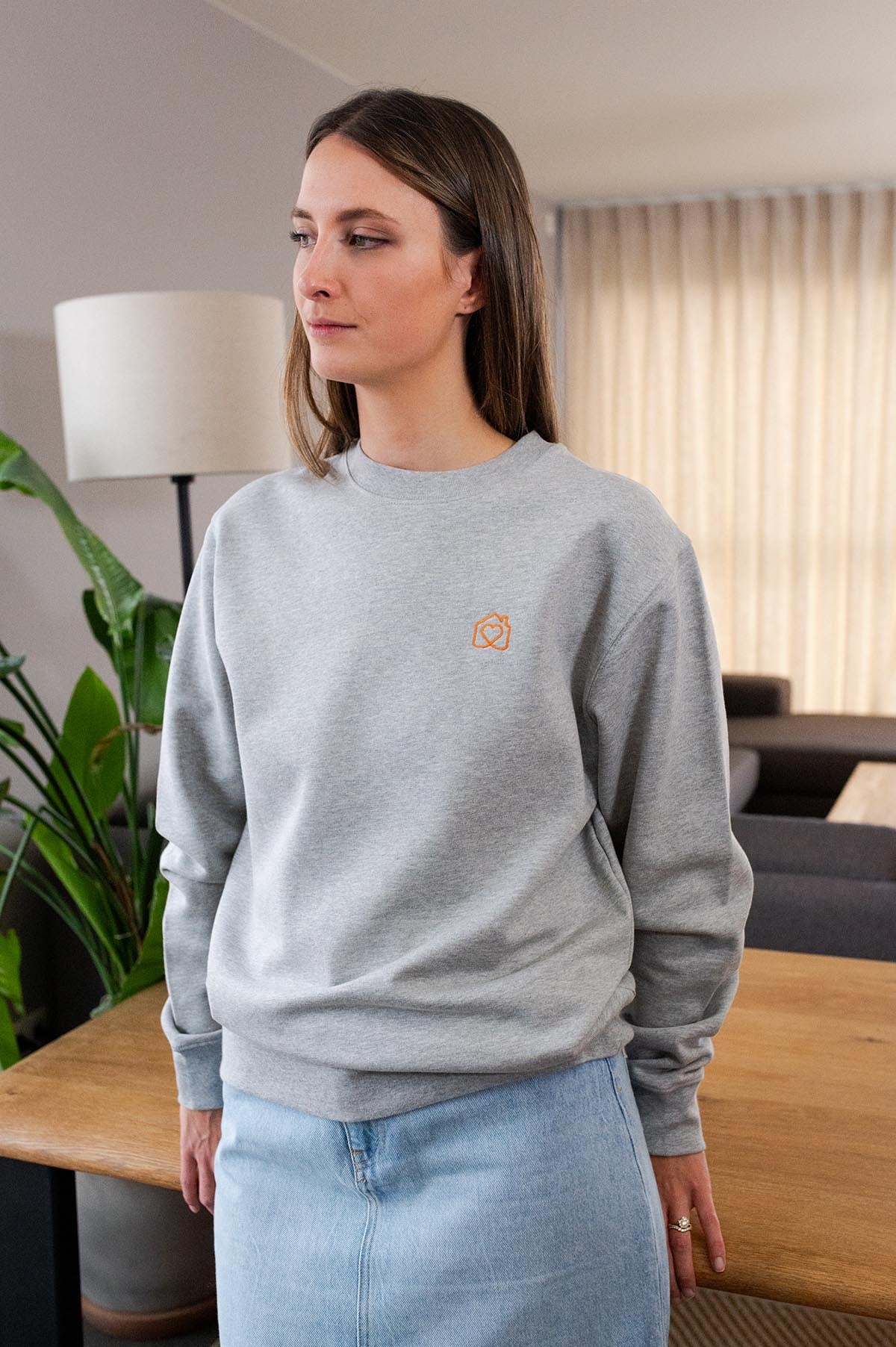 Little Home, Big Love - sweater - lichtgrijs