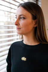 Lotus sweater - Zwart