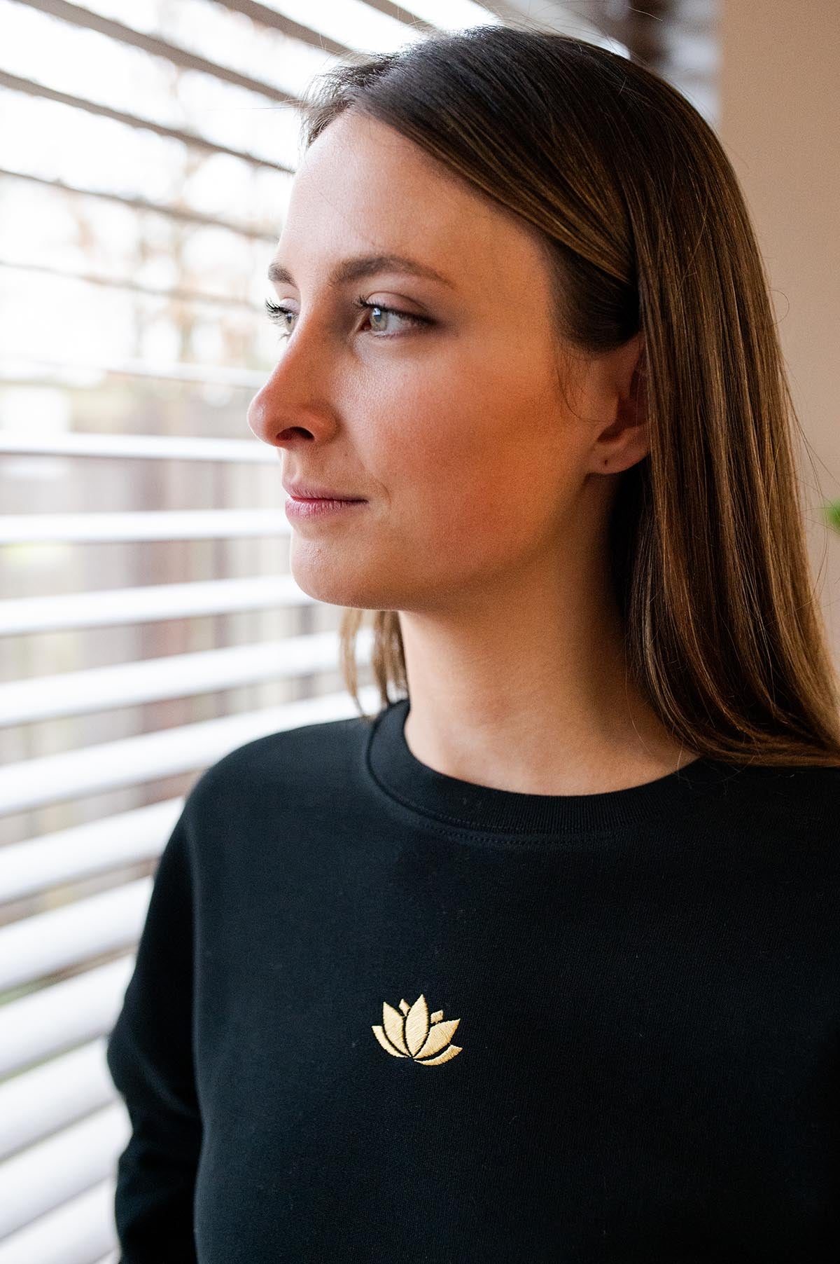 Lotus sweater - Zwart