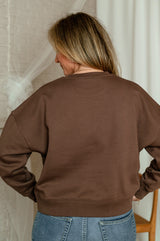 Love sweater - bruin - Mangos on Monday