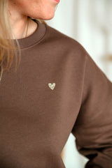 Love sweater - bruin - Mangos on Monday