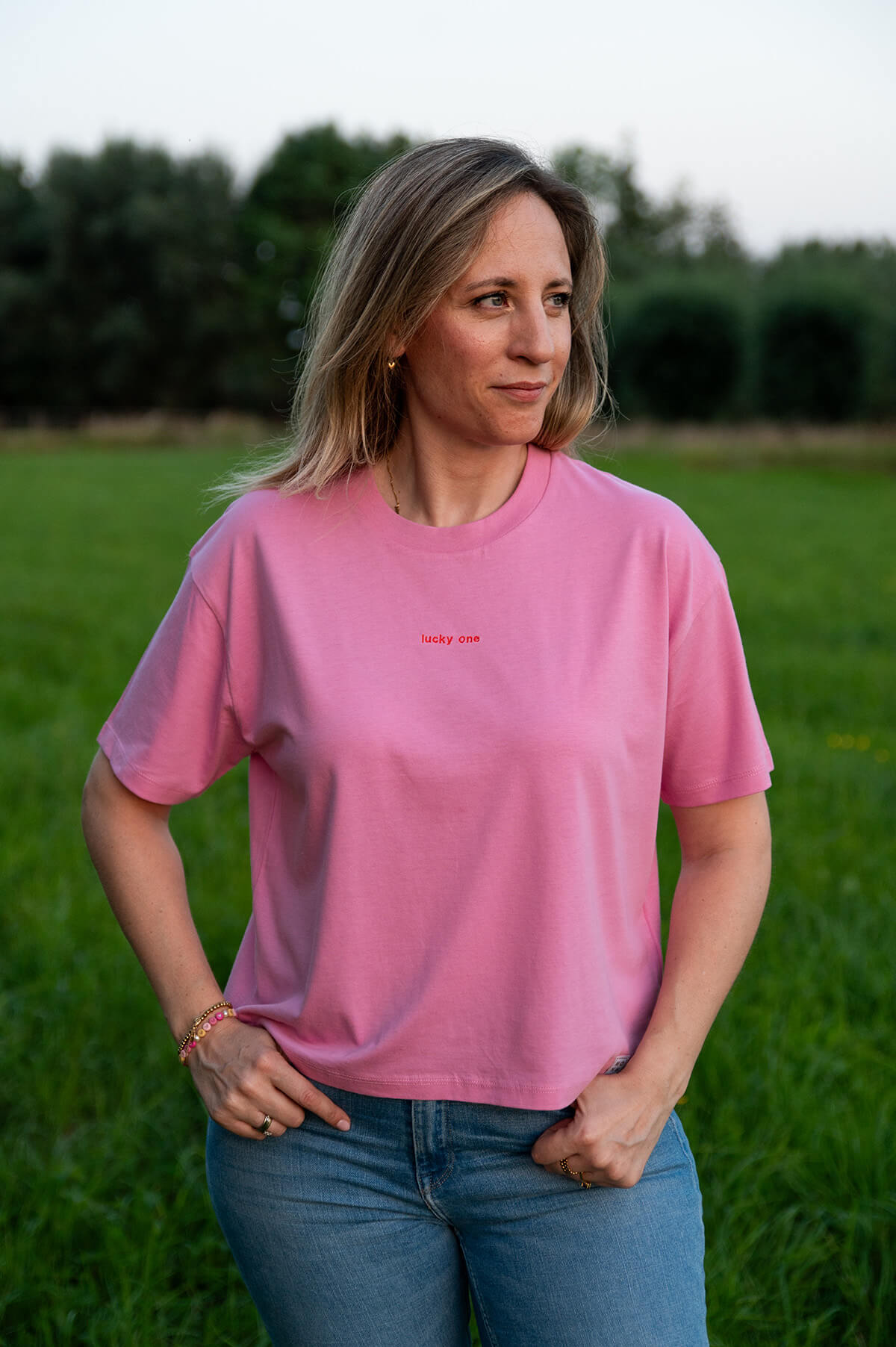 Lucky one - T-shirt - Roze