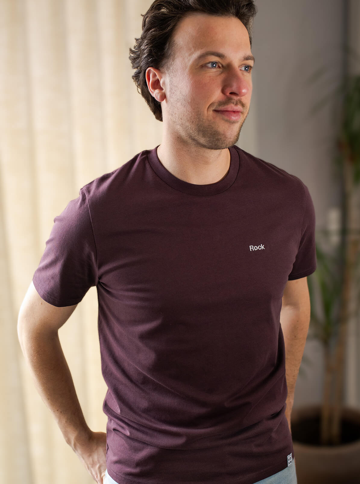 Rock t-shirt - Roodbruin - Mangos on Monday