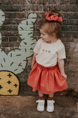 Rok kort peach - Mangos on Monday