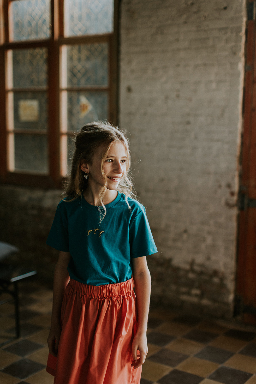 Rok kort peach - Mangos on Monday