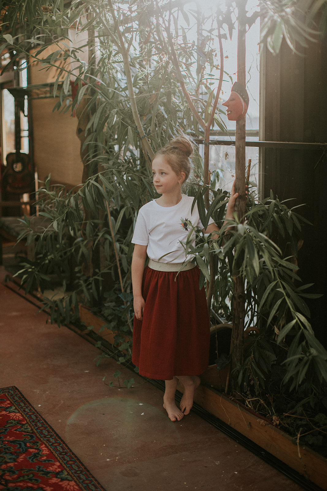 Roestkleurige lange tetra rok