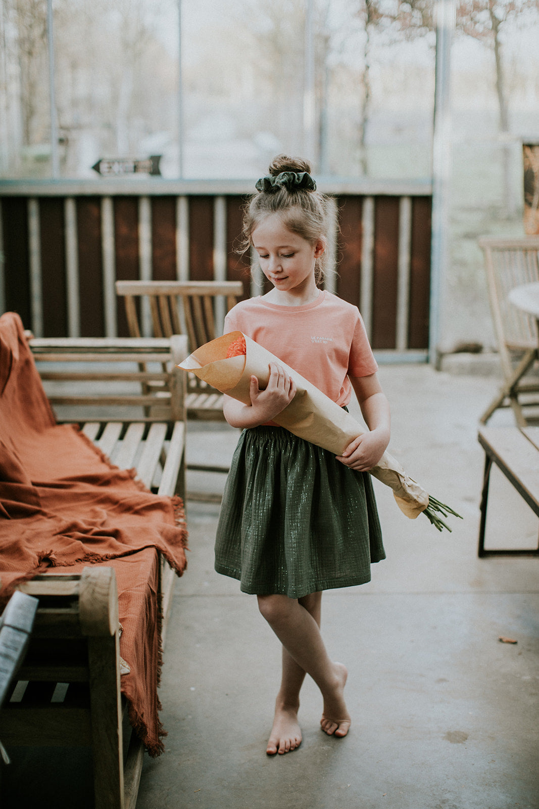 Groene korte tetra rok