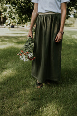 Groene lange tetrarok dames - Mangos on Monday