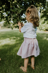 Korte rok - Lichtroze met glitter - Mangos on Monday