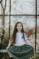 Groene lange tetra rok (kids)