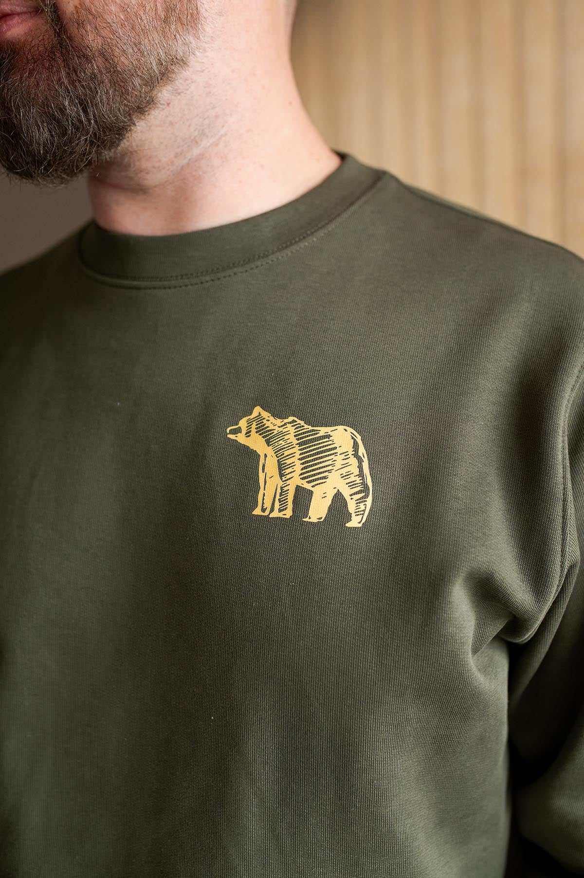 Bear hugs – sweater heren – Khaki