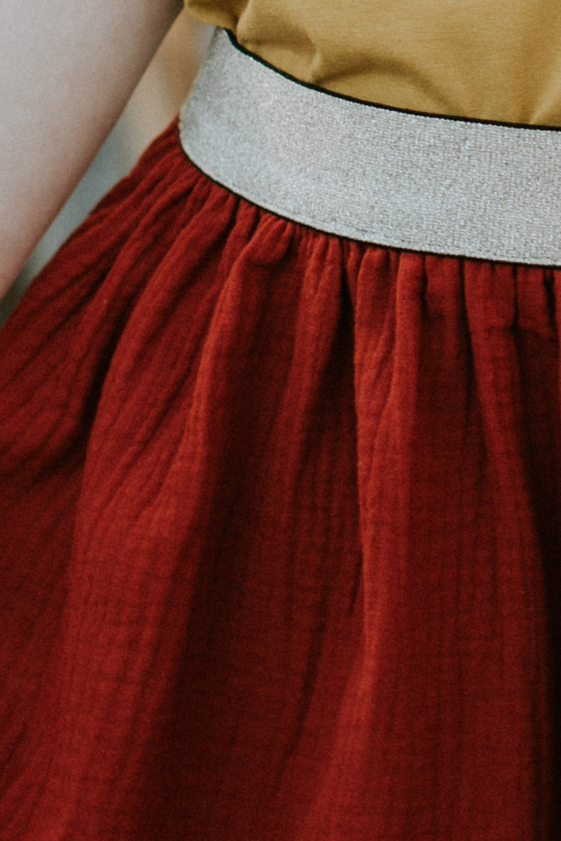 Roestkleurige lange tetra rok