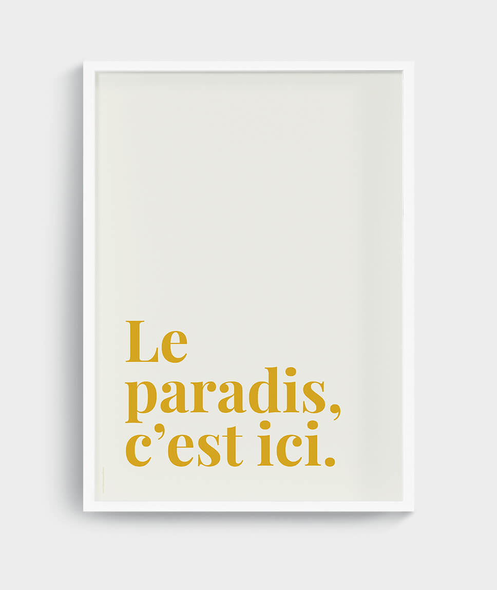 Le paradis, c’est ici – Poster - Oker