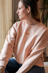 le paradis, c'est ici - sweater - peach - Mangos on Monday