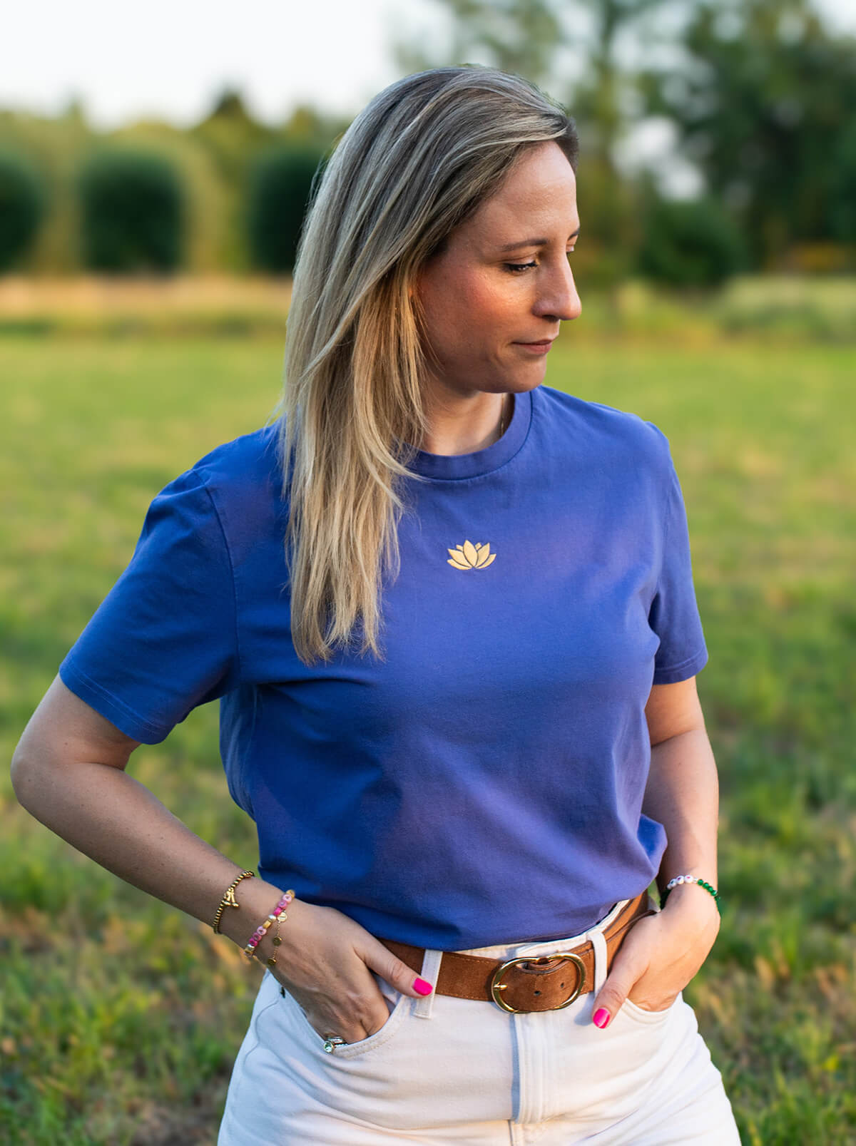 lotus t-shirt paars - Mangos on Monday