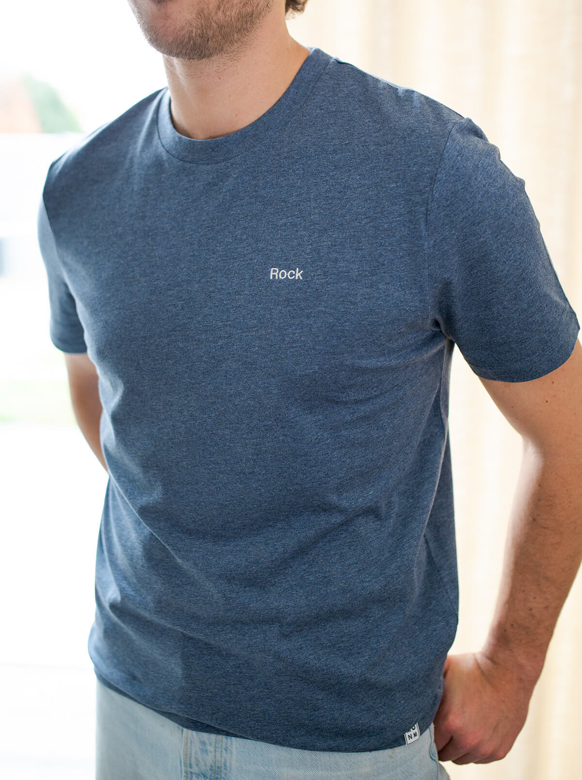 Rock t-shirt - Blauw - Mangos on Monday
